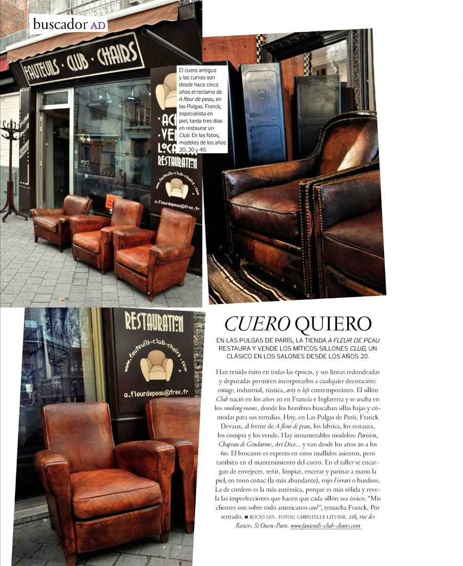 Article fauteuil club
